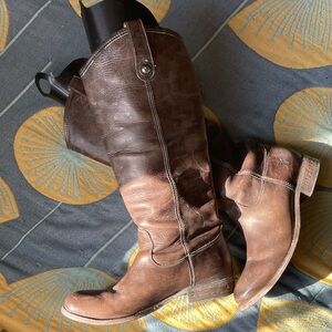 Tall Brown Leather Frye Boots